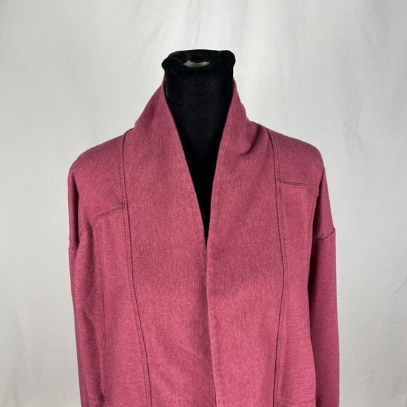 Eddie Bauer Red Fleece Cardigan Wrap - Women’s L - Picture 4 of 9